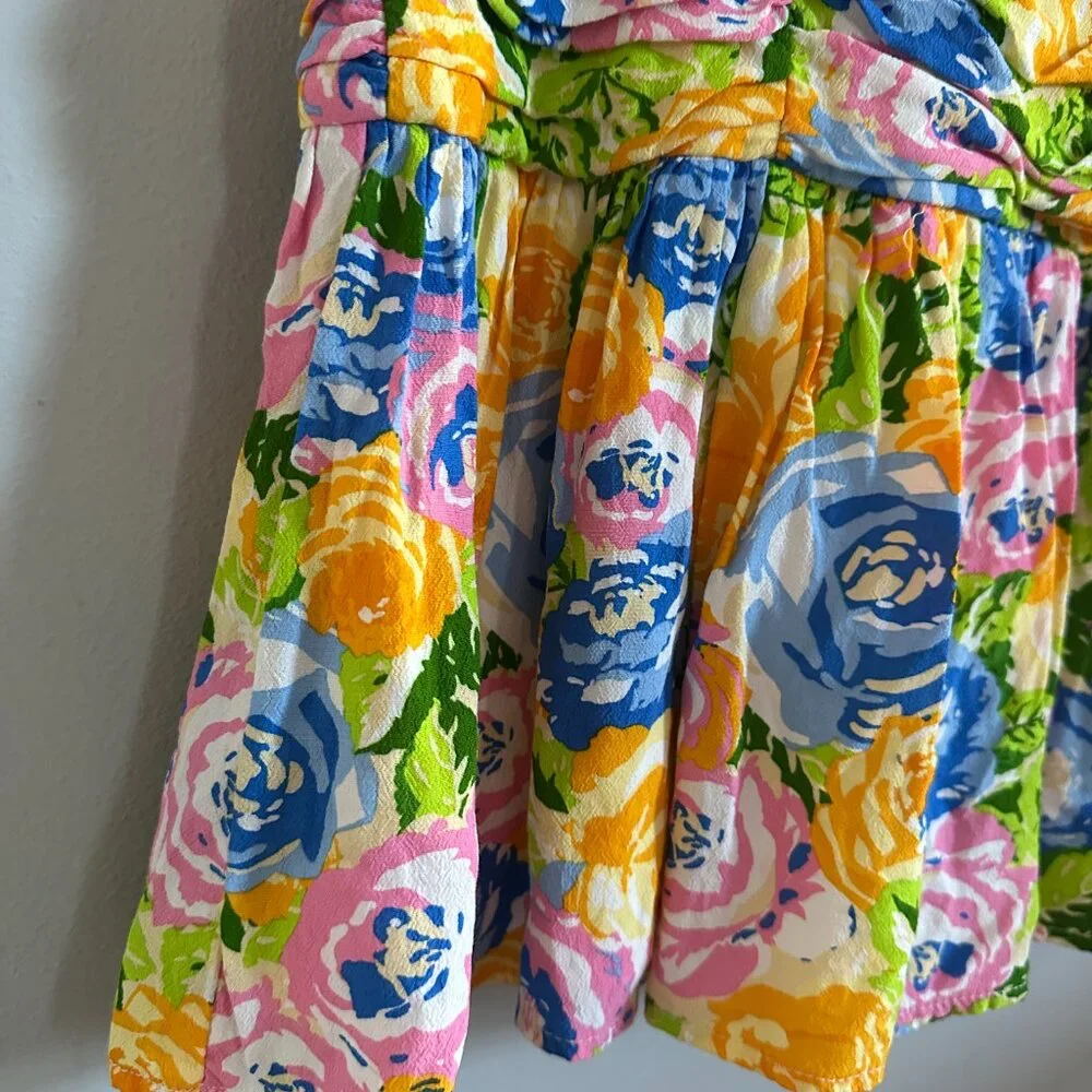 Zara Floral Mini Dress Size XS - Picture 6 of 10